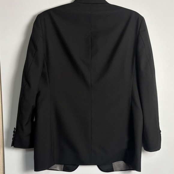 Stafford Formal Wear Mens Black Tuxedo Jacket and Pants Suit Set 44R 36x30 - Picture 2 of 8
